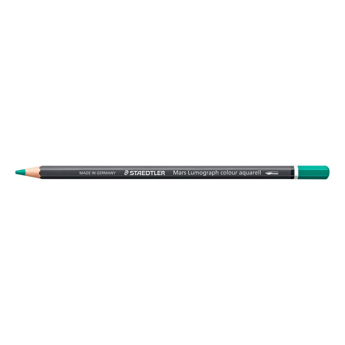 STAEDTLER Watercolour Pencil - Phtalo Green - Mars Lumograph Colour Aquarell - Pack of 6, 104-53