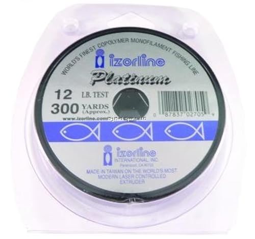 Izorline 27059 Platinum Co-Polymer Mono Line, 12 lb/300 yd, Clear