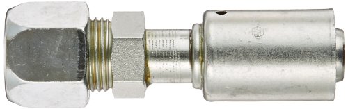 Image of EATON Weatherhead Coll-O-Crimp 75712E-760 Flareless Tube Rigid Fitting, Carbon Steel, 5 /8 inch Hose ID, 5 /8 inch Tube Size