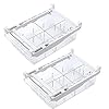 Vershouddoos koelkast lade pull-out koelkast organizer bin keuken pullable huisdier opbergdoos container met 4 verdeelde…