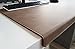Produktbild Gewinkelte Schreibtischunterlage mit Kantenschutz Nubuk Leder 70 x 47 Dunkelbeige