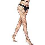 libella collant a rete nero da donna fishnet stockings collant da donna sexy calze a rete da donna 27218, grande rete, taglia unica