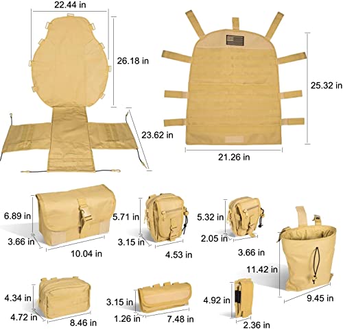 Coprisedile tattico per sedile Multi tasche Molle