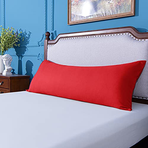 Image of NTBAY Body Microfiber Pillowcase, 1 Pack, 20 x 54, Red