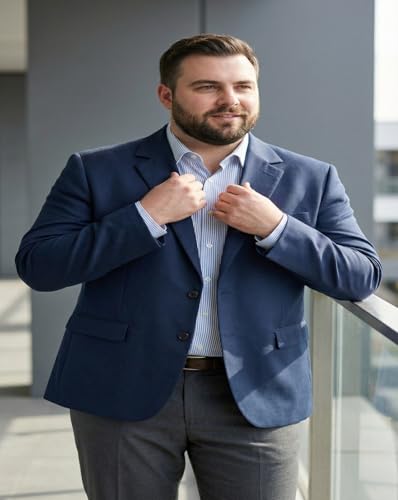 Image of Mens Navy Blue Blazer,Mens Navy Blue Blazer for Lawyers 3