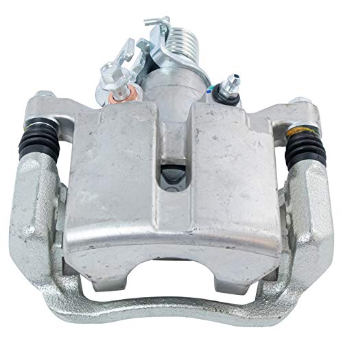 Image of TRQ Rear Brake Pad and Rotor Set Semi Metallic Coated Rotors Calipers Compatible with 2005-2009 Buick LaCrosse 2005-2008 Pontiac Grand Prix
