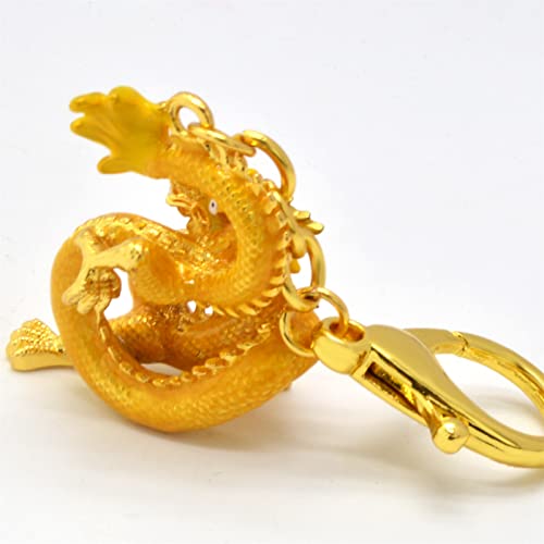 Juanxian Feng Shui Rising Golden Dragon Attracts Wealth and Success W5356, 4.33 x 1.37 - Image 4