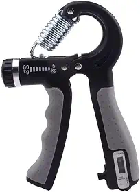 Hand Grip Exercitador de Mãos Ajustável 5–60kg – Com Contador, Portátil, Ergonômico e Ideal para Força e Reabilitação