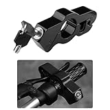 Motorcycle Throttle Lock with 2PCS Keys,Heavy Duty Motorcycle Locks Anti Theft Motorcycle Handlebar Lock,Universal Motorcycle Accessories Throttle Locks for Scooter Sport Bike ATV (Black)