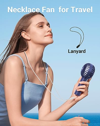 image for SWEETFULL Mini Portable Fan Powerful Handheld Fan Rechargeable,3 Speed