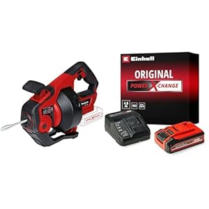 Einhell accu Afvoerontstopper TE-DA 18/760 Li Solo Power X-Change (18 V, levering zonder accu en lader) & Origineel Einhell Power X-Change startkit voor batterijen en laders (18 V)