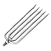1 Pcs Stainless Steel Fishing Harpoon, 5 Prongs Harpoon Gig Gaff Hook Barb Fish Spear For Outdoor Fishing Tackle With 8mm Screws Portable Harpoon For Ponds,Lakes Or Rivers Hunting