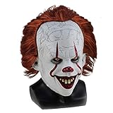 casapre Creepy Mask Scary Clown Mask for Cosplay Halloween (Mask)