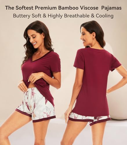 Image of WiWi Women's Cotton Printed Nighty Night Gown Maxi Free Size (Pack of 2)