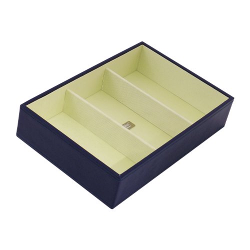 WOLF 318617 Medium Deep Stackable Jewelry Tray, Purple