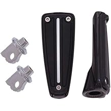 Ciro 61022 Foot Peg Black Rail Design With Male-Mount, black