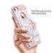 ULAK iPhone 7 Case Marble, Stylish Designed Slim Fit Hybrid Protective Hard Back Cover Shock Absorption TPU Bumper Girly Phone Case for Apple iPhone 7 4.7 inch, Cracked Marble