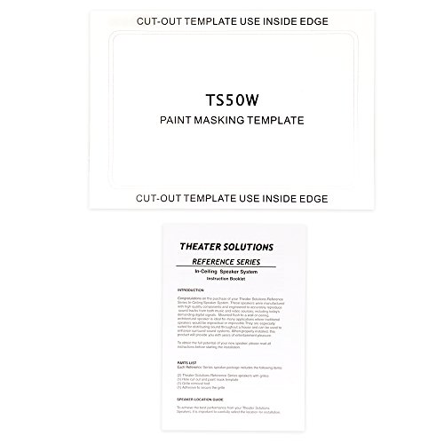 Theater Solutions Ts50W In Wall Speakers Surround Sound Home Theater Pair, White, 5.25-Inch #TOP4