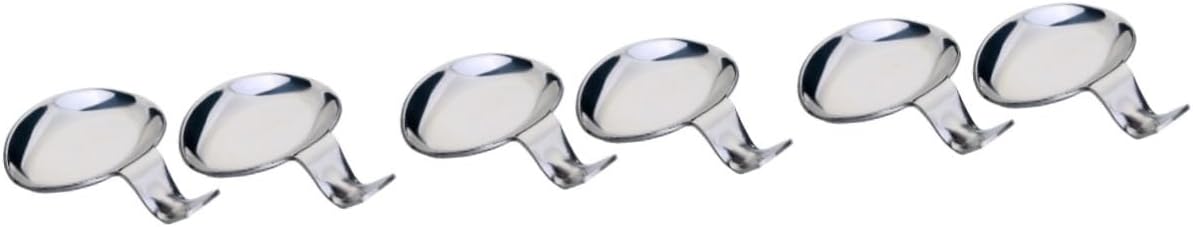 ABOOFAN 3sets Stainless Steel Chopstick Holder with Sauce Dish Multifunctional Spoon Rest for Dipping Compact Tableware Organizer for Home Supplies and Kitchen Decor 2pcs*3