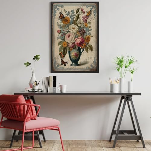 Rompecabezas de 1000 Piezas con Flores Francesas para Adultos - Rompecabezas de Madera Romántico para Noches de Calma, Decoración Artística para Ella miniatura 5