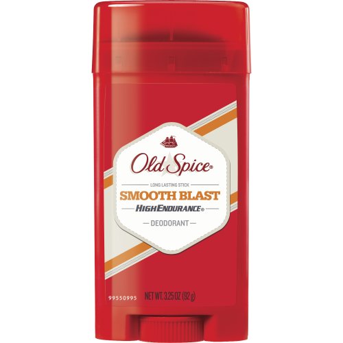Old Spice Deodorant High Endurance, Smooth Blast 3.25-Ounce Sticks (Pack of 6)
