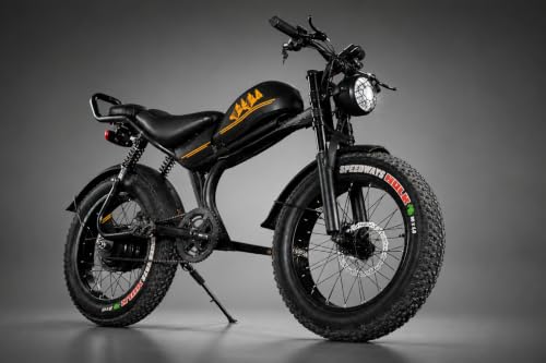 Image of MTNS.ev C93-I | Electric Cycle | 250W 48V BLDC Motor | 12Ah Lithium Battery | 40 km Range | 120 Kg Load | 20 inch Tyre | Black