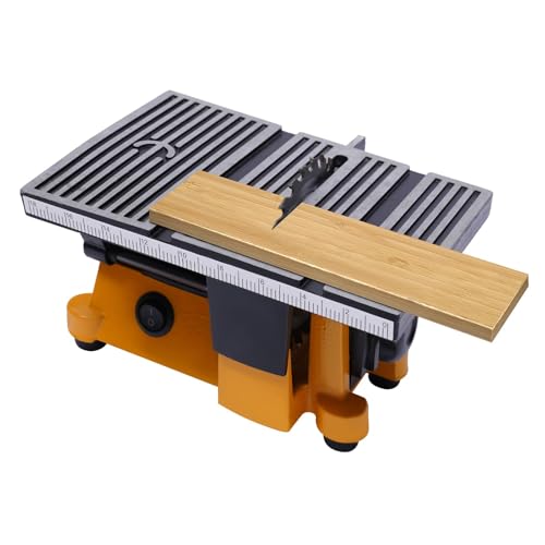 Mini sierra de mesa portátil, máquina de corte para madera, vidrio, piedra y metal, ideal para manualidades y modelos de madera hechos a mano, herramienta compacta para el lugar de trabajo