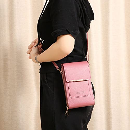 Women Travel Crossbody Bags Handbag RFID Anti Theft Purse Touch Screen Phone Bag(Black)4