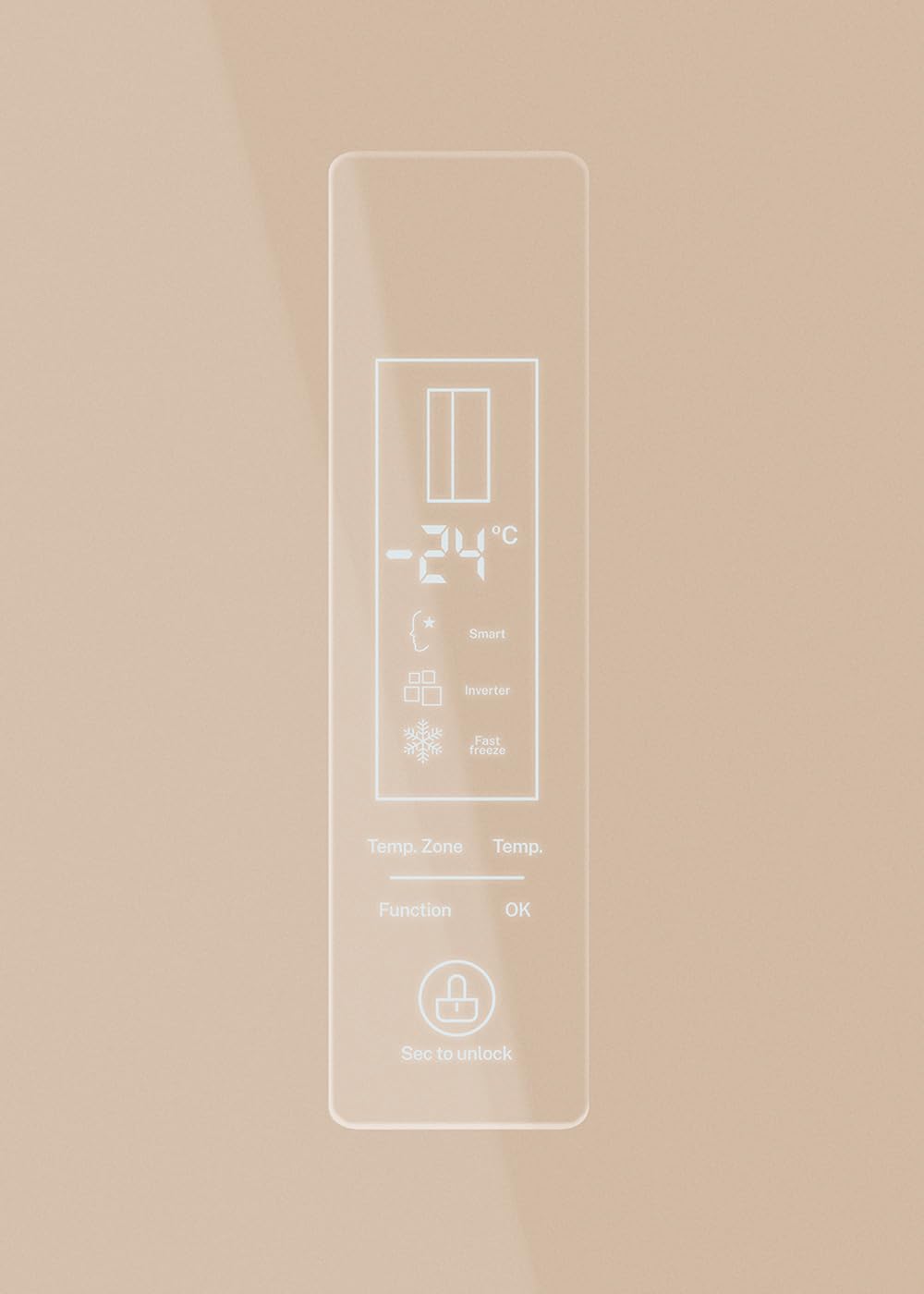 CREATE / FRIDGE STUDIO SIDE BY SIDE 550 / Fridge style Side by side 550L sand / 91 x 70.5 x 178 cm/No frost. holiday mode. antibacterial treatment. touch electronic. 158W — view 9