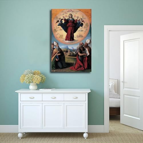 Toile Madonna Glory Benvenuto Tisi pour décoration murale de chambre à coucher - 4