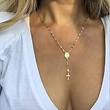 maria ketter schönenberg 【Einzigartiges Design】 Dies ist eine exquisite Kreuzhalskette mit einem einfachen Jungfrau-Maria-Anhänger-Design, und das exquisite geschichtete Kristallhalsband ist bei Mädchen sehr beliebt.