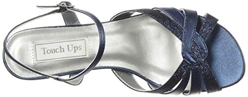 Touch Ups Women's Jane Heeled Sandal, Navy Glitter, 11 Wide #TOP4