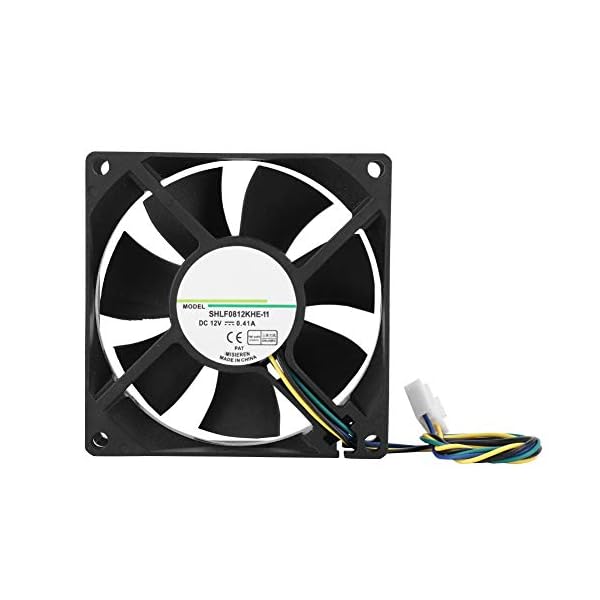 Ventilador de refrigeración de la CPU, 80mm 4Pin PWM Temperatura Contro Alta Flujo de aire Bajo nivel de ruido PC Caja del ordenador Ventilador del enfriador de aire