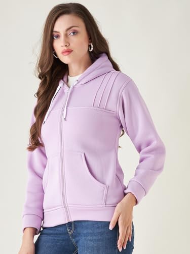 Image of Pivl Women Solid Hooded Jacket for Winter