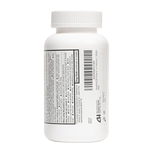 Image of HealthA2Z Ibuprofen Tablet Bottle Pain Relief 200mg (500 Count (Orange))