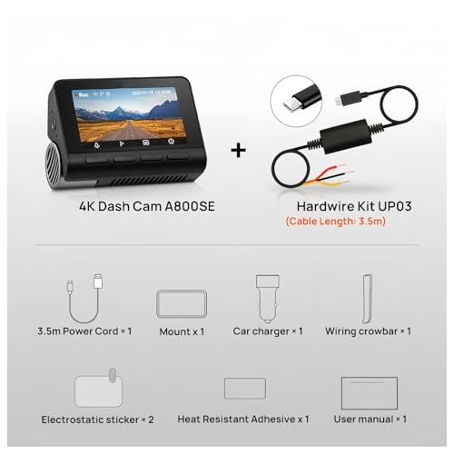Caméra avant universelle 4K version améliorée avec GPS et DVR haute performance - 2