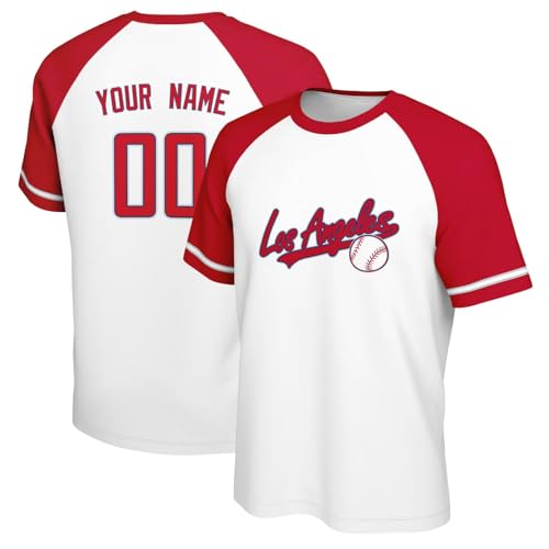 Image of ANTKING T-Shirt Custom Name Number Crewneck Short Sleeve for Men Youth Gifts