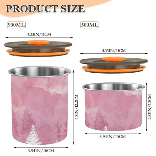 Contenedor de almacenamiento de café OTVEE 900 ml acero inoxidable miniatura 3