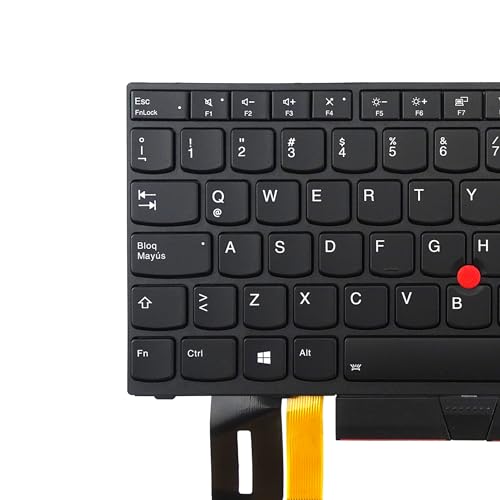 Clavier de rechange Thinkpad E490 E495 robuste avec touches rétroéclairées espagnol latino - 4