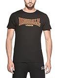 normaler Schnitt Lonsdale Herren Langarmshirt T-Shirt Classic Slimfit schwarz (schwarz) Large