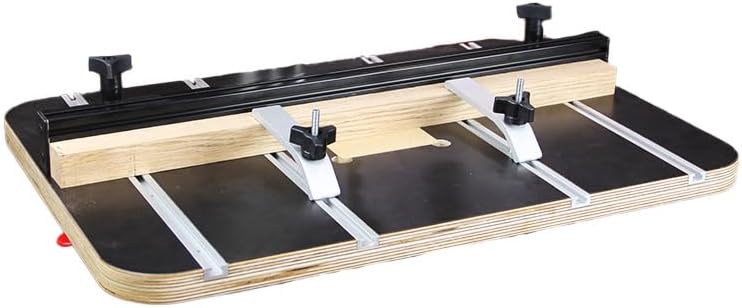 Infinity Tools Drill Press Table Package with Standard Fence (DPT-100) – 16?×24? Plycore Top, T-Tracks, Replaceable Insert & 24? Extruded Aluminum Fence