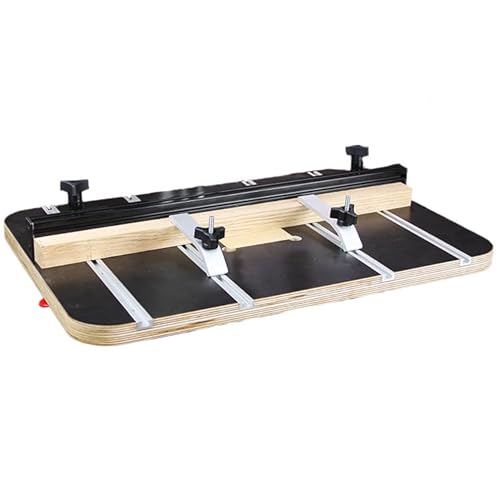 Image of Infinity Tools Drill Press Table Package with Standard Fence (DPT-100) – 16?×24? Plycore Top, T-Tracks, Replaceable Insert & 24? Extruded Aluminum Fence