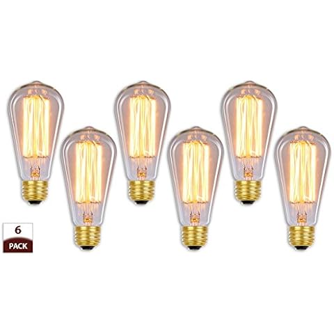 Royal Designs Vintage Style Incandescent Light Bulbs, Set of 6 Cover