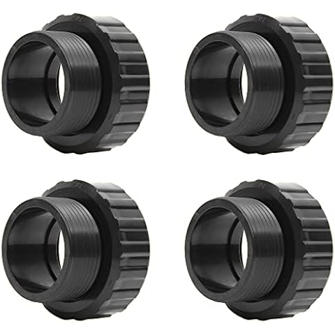 (4-Pack) Socket PVC Quick Connect Unions connect 1 1/2" 40 PVC Pipe to Haywayrd CL100/ CL200 In line Chlorinaters Chlorine Feeders, Power-Flo Matrix Pumps and Filters - PN. SP1500UNPAK2 Cover