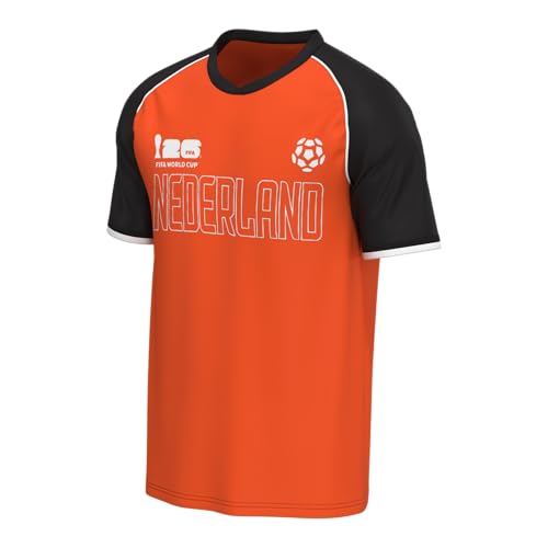 Outerstuff FIFA World Cup 2026 Men's Soccer Raglan Top, Netherlands, Large