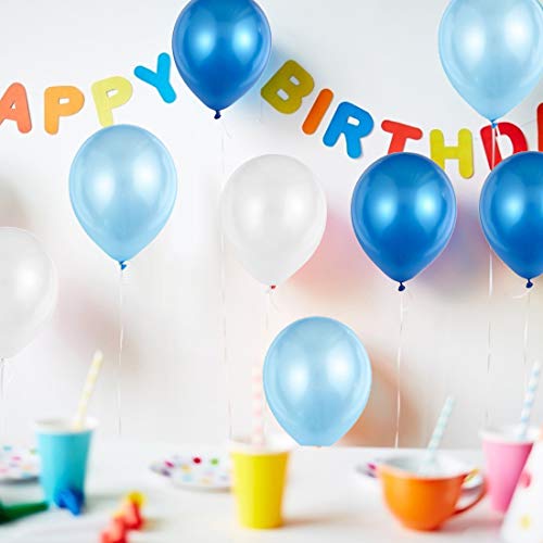 Palloncini Azzurri e Bianchi, 100 Pezzi Palloncini...