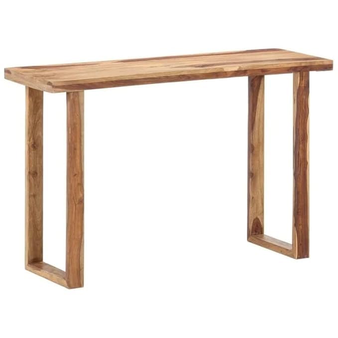 Image of Jdav Solid Wood Console Table, Modern Rustic Design, Natural Sheesham Finish