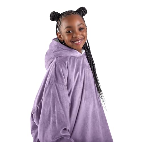 Image of Bare Home Wearable Blanket Hoodie - Soft Plush Sherpa - Warm and Cozy - Oversized Wearable Blanket