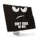 Price comparison product image kwmobile Computer Monitor Cover Compatible with Apple iMac 21.5" - Don't Touch My Mac White/Black