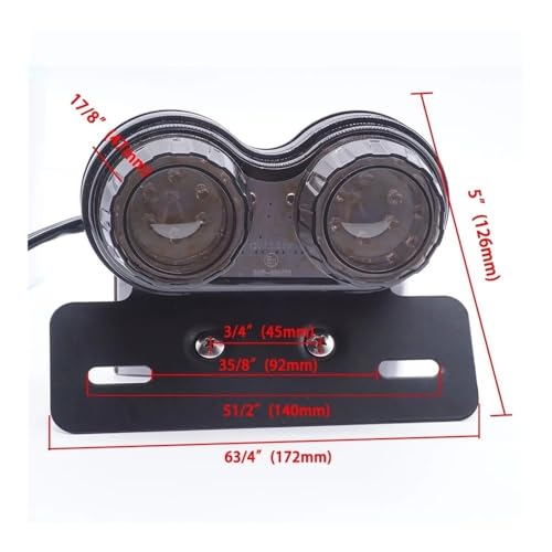 Support de plaque moto 12V pour personnaliser l'arrière custom - 7